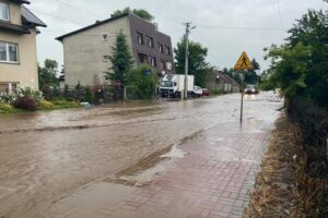 24.06.2021. Skalbmierz. Zalane miasto / Urząd Miasta i Gminy w Skalbmierzu