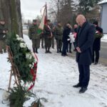 22.01.2022. Suchedniów. Obchody 159. rocznicy powstania styczniowego. Na zdjęciu: Rafał Nowak - wicewojewoda świętokrzyski / Paulina Michta / Radio Kielce