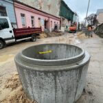 07.02.2022. Kielce. Remont ulicy Słowackiego / Wiktor Taszłow / Radio Kielce