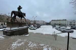 25.01.2022. Kielce. Plac Wolności / Wiktor Taszłow / Radio Kielce