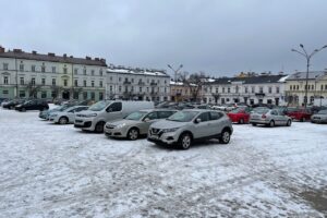 25.01.2022. Kielce. Plac Wolności / Wiktor Taszłow / Radio Kielce