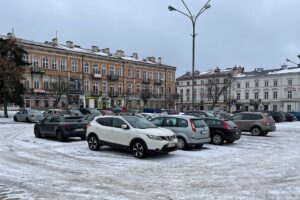 25.01.2022. Kielce. Plac Wolności / Wiktor Taszłow / Radio Kielce