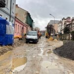 07.02.2022. Kielce. Remont ulicy Słowackiego / Wiktor Taszłow / Radio Kielce