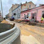 07.02.2022. Kielce. Remont ulicy Słowackiego / Wiktor Taszłow / Radio Kielce
