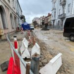 07.02.2022. Kielce. Remont ulicy Słowackiego / Wiktor Taszłow / Radio Kielce