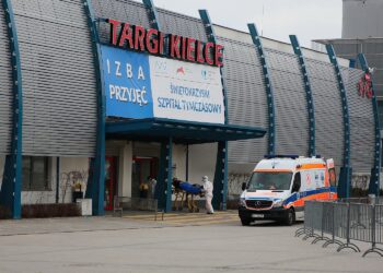 27.03.2021 Kielce. Szpital tymczasowy / Wiktor Taszłow / Radio Kielce