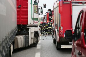 05.05.2021. Kielce. Wypadek na alei Solidarności / Wiktor Taszłow / Radio Kielce