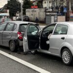 03.01.2022. Kielce. Ulica Krakowska. Wypadek / Wiktor Taszłow / Radio Kielce