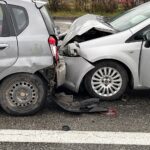 03.01.2022. Kielce. Ulica Krakowska. Wypadek / Wiktor Taszłow / Radio Kielce