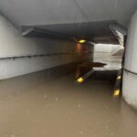 17.02.2022. Kielce. Woda w tunelu podziemnym pod rondem Gustawa Herlinga-Grudzińskiego / Wiktor Taszłow / Radio Kielce