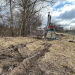 23.02.2022. Kielce. Przygotowania do budowy drogi ekspresowej S74 / Wiktor Taszłow / Radio Kielce