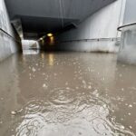 17.02.2022. Kielce. Woda w tunelu podziemnym pod rondem Gustawa Herlinga-Grudzińskiego / Wiktor Taszłow / Radio Kielce