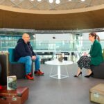 „Poczytalnia TV”. Na zdjęciu: Marek Daroszewski – Wydawnictwo Poznańskie i Anna Roży – TVP3 Kielce / TVP3 Kielce