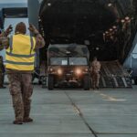 USA - Polska. Transport żołnierzy 82 Dywizji Powietrznodesantowej do Polski / 18 Dywizja Zmechanizowana