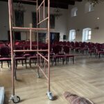 17.02.2022. Sandomierz. Remont Sali Rycerskiej w Muzeum Zamkowym / Grażyna Szlęzak-Wójcik / Radio Kielce