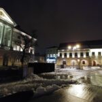 02.02.2022. Kielce. Oświetlenie na kieleckim Rynku / Marcin Marszałek / Radio Kielce