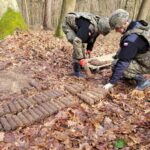 7.02.2022. Las motkowicki. Niebezpieczne znalezisko z czasów II wojny światowej / 31 Patrol Saperski CPdMZ