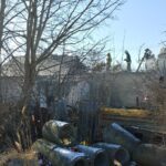 14.02.2022. Łączna. Pożar budynku mieszkalno-gospodarczego / Marcin Marszałek / Radio Kielce