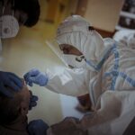 21.02.2022. Zgórsko koło Kielc. Badanie podopiecznych DPS-u / DWOT