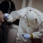 21.02.2022. Zgórsko koło Kielc. Badanie podopiecznych DPS-u / Irek Dorozanski / DWOT