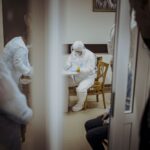 21.02.2022. Zgórsko koło Kielc. Badanie podopiecznych DPS-u / DWOT