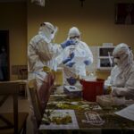 21.02.2022. Zgórsko koło Kielc. Badanie podopiecznych DPS-u / DWOT