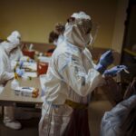 21.02.2022. Zgórsko koło Kielc. Badanie podopiecznych DPS-u / DWOT