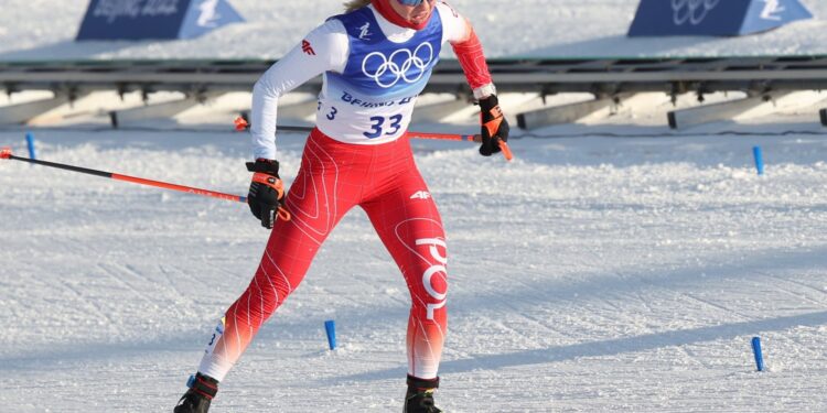 05.02.2022. Zimowe Igrzyska Olimpijskie - Pekin 2022. Polka Izabela Marcisz w narciarskim biegu łączonym / Grzegorz Momot / PAP