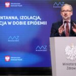 09.02.2022. Warszawa. Koronawirus w Polsce. Na zdjęciu: Adam Niedzielski - minister zdrowia podczas konferencji prasowej w Ministerstwie Zdrowia / PAP/Tomasz Gzell