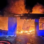 05.02.2022. Bodzentyn. Pożar garażu / Ochotnicza Straż Pożarna w Bodzentynie/Facebook