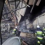 05.02.2022. Bodzentyn. Pożar garażu / Ochotnicza Straż Pożarna w Bodzentynie/Facebook