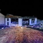 05.02.2022. Bodzentyn. Pożar garażu / Ochotnicza Straż Pożarna w Bodzentynie/Facebook