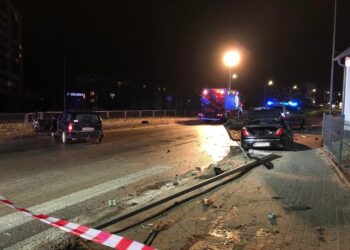 06.02.2022. Kielce. Wypadek przy ul. Warszawskiej / Kieleckie Patrole