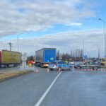 23.02.2022. Końskie. Wypadek na obwodnicy / Eryk Kieszek