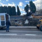 26.02.2020. Skalbmierz. Demontaż figury św. Dominika / UMiG Skalbmierz