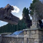 26.02.2020. Skalbmierz. Demontaż figury św. Dominika / UMiG Skalbmierz