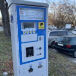 14.02.2022. Sandomierz. Parkomat / Grażyna Szlęzak-Wójcik / Radio Kielce