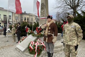 20.02.2022. Opatów. Upamiętnienie rocznic wybuchu Powstania Styczniowego i Bitwy Opatowskiej / Emilia Sitarska / Radio Kielce