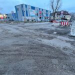 01.02.2022. Kielce. Dziurawa nawierzchnia. Na zdjęciu ulica Domaszowska / Wiktor Taszłow / Radio Kielce