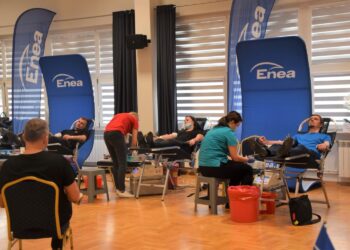Enea Połaniec akcja krwiodawstwa  ,,Energię mamy we krwi" / Justyna Kosowicz / ENEA Elektrownia Połaniec