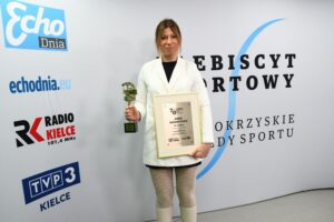 70. Plebiscyt Sportowy - Świętokrzyskie Gwiazdy Sportu 2021. Na zdjęciu: Anna Wawrzycka - Czarni Połaniec - 9. miejsce w kategorii Sportowiec Roku / Echo Dnia