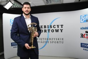 70. Plebiscyt Sportowy - Świętokrzyskie Gwiazdy Sportu 2021. Na zdjęciu: Nicolas Tournat - Łomża Vive Kielce - 2. miejsce w kategorii Sportowiec Roku / Echo Dnia