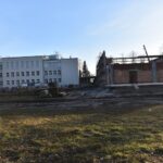 18.02.2022. Końskie. Budowa hali widowiskowej / Magdalena Galas-Klusek / Radio Kielce