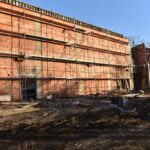 18.02.2022. Końskie. Budowa hali widowiskowej / Magdalena Galas-Klusek / Radio Kielce