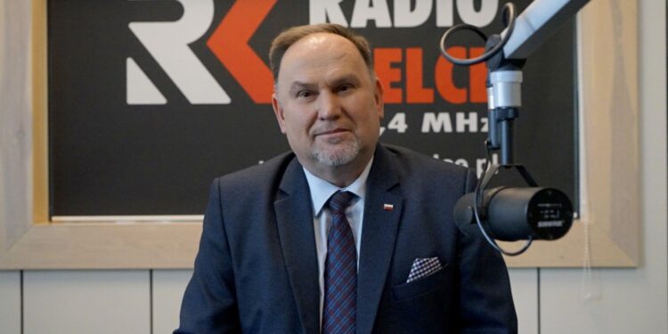 25.01.2022. Radio Kielce. Rozmowa Dnia. Na zdjęciu: Marek Kwitek - poseł PiS / Piotr Kwaśniewski / Radio Kielce