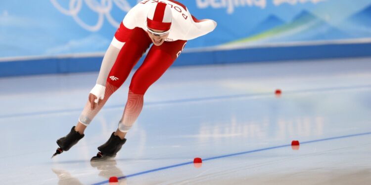 10.02.2022. Zimowe Igrzyska Olimpijskie Pekin 2022. Na zdjęciu: Magdalena Czyszczoń / ALEX PLAVEVSKI / PAP/EPA