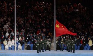 04.02.2022. Pekin. Ceremonia otwarcia Igrzysk Olimpijskich Pekin 2022 / Jerome Favre / PAP/EPA