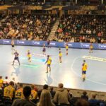 16.02.2022. EHL Liga Mistrzów, mecz: SG Flensburg-Handewitt - Łomża Vive Kielce / Wojciech Bolewski / Radio Kielce