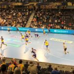 16.02.2022. EHL Liga Mistrzów, mecz: SG Flensburg-Handewitt - Łomża Vive Kielce / Wojciech Bolewski / Radio Kielce