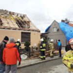 Skutki orkanu Dudley w powiecie pleszewskim / KW PSP Poznań